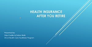 Health insurance after you retire title image