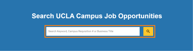 The search box on jobs.ucla.edu