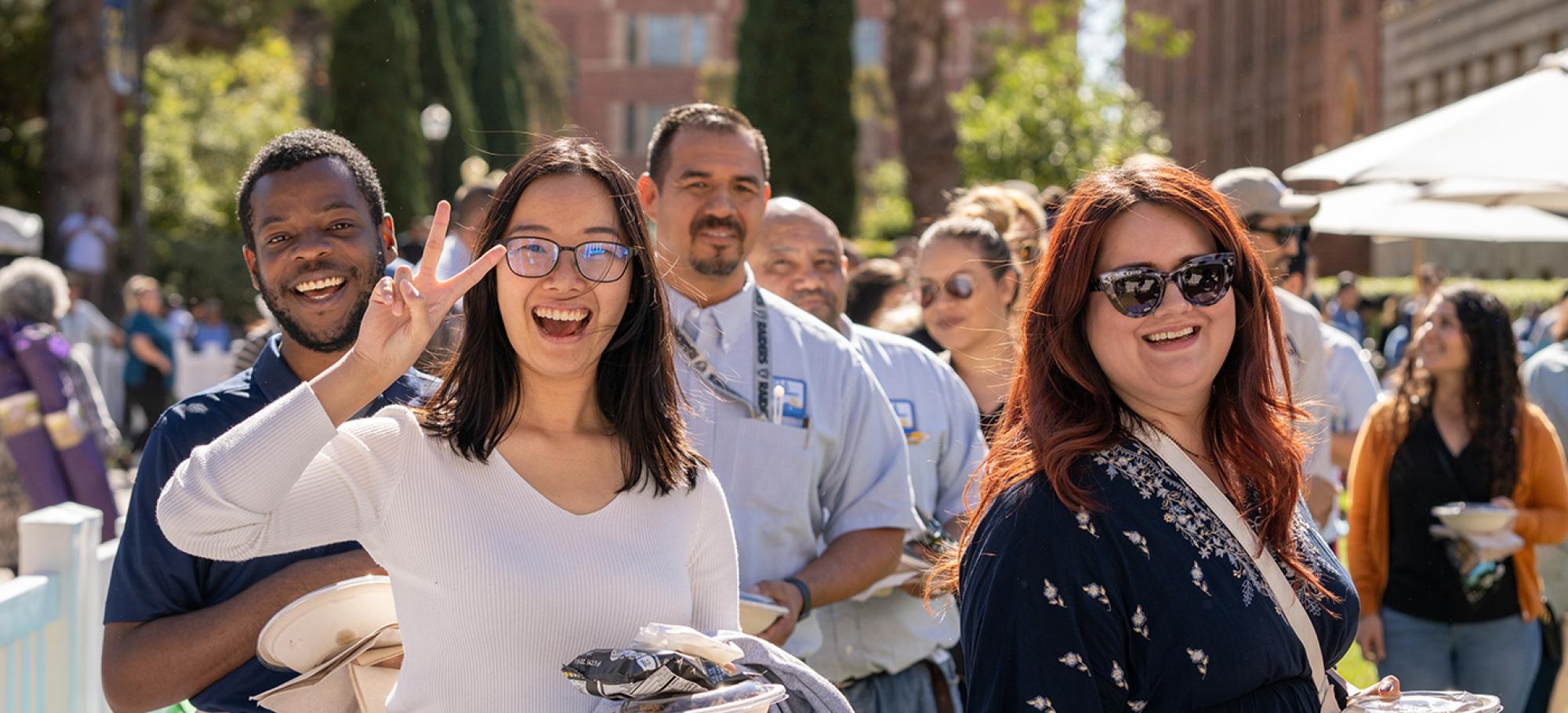 ucla staff at dickson plaza